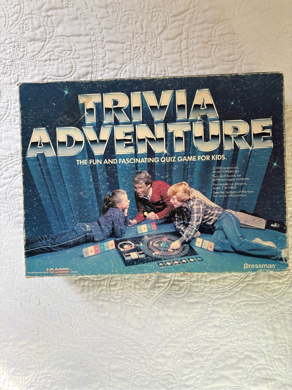 Pressman Trivia Adventure Family Quiz Game - Blue